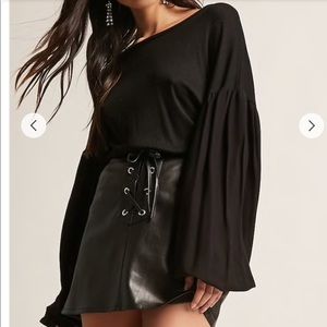 Balloon sleeve shirt